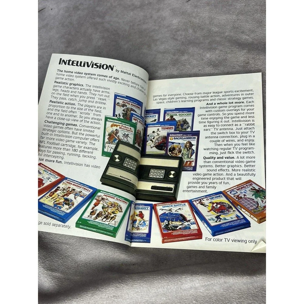 INTELLIVISION MATTEL ELECTRONICS 1981 BLUE CATALOG 2ND EDIT. #00073350-G1 36PGs!